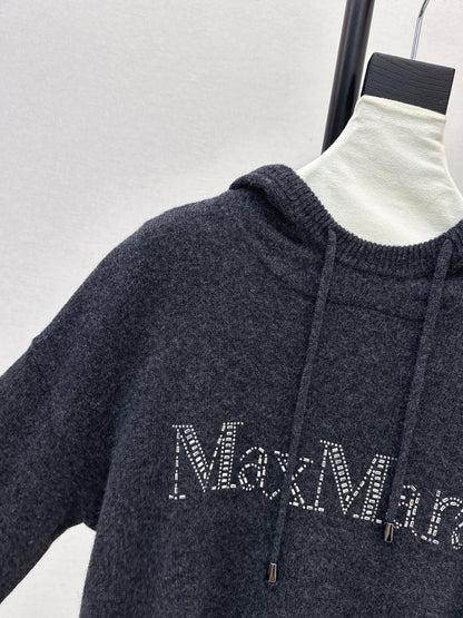 Max NEW rhinestone hooded sweater