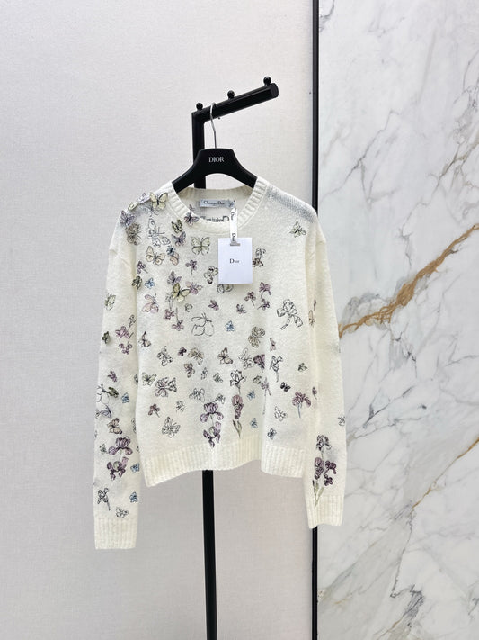 CD NEW embroidered knitwear