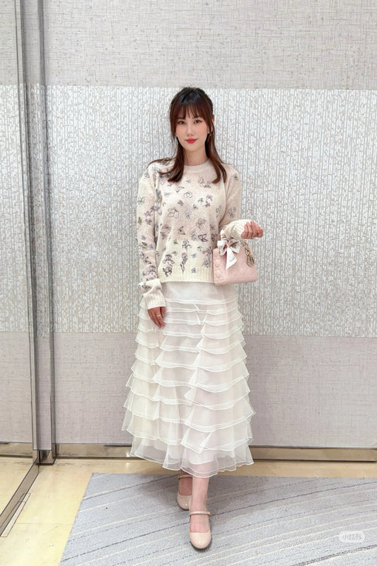 CD NEW embroidered knitwear