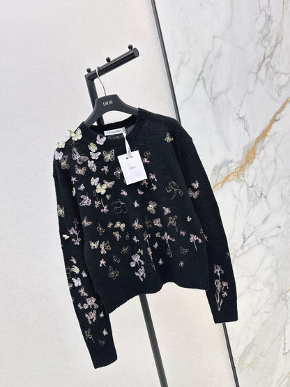 CD NEW embroidered knitwear