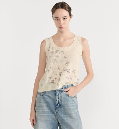 CD NEW embroidered knitted Vest