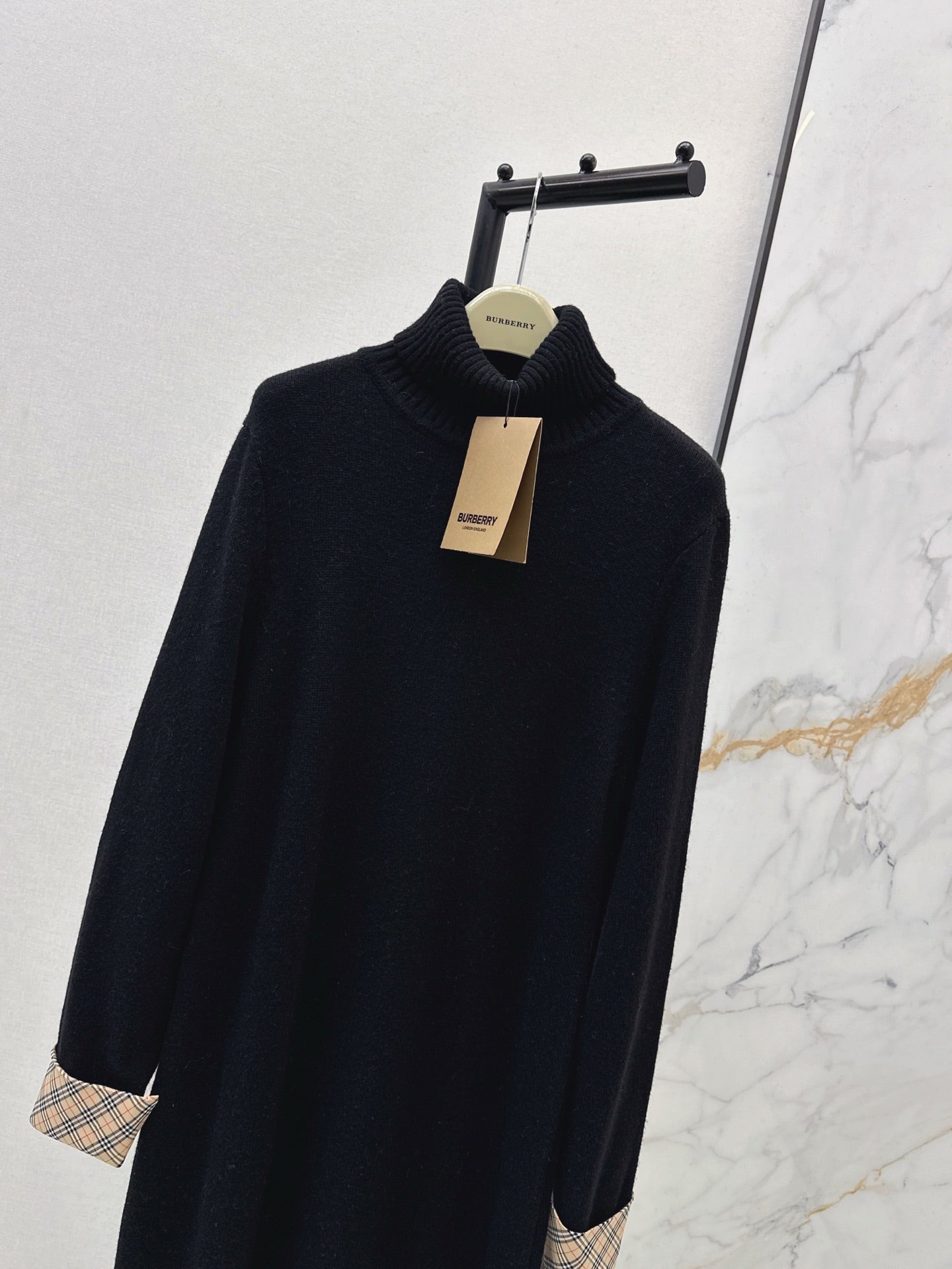 Bur NEW 2in1 contrast wool dress