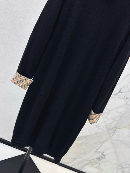 Bur NEW 2in1 contrast wool dress