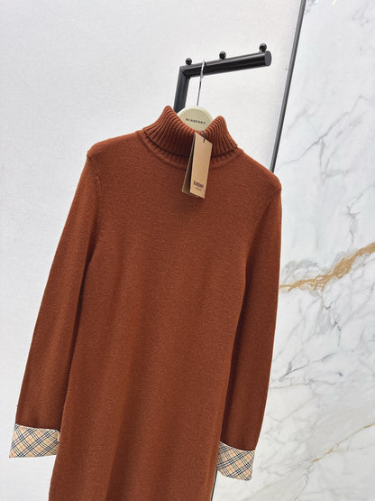 Bur NEW 2in1 contrast wool dress