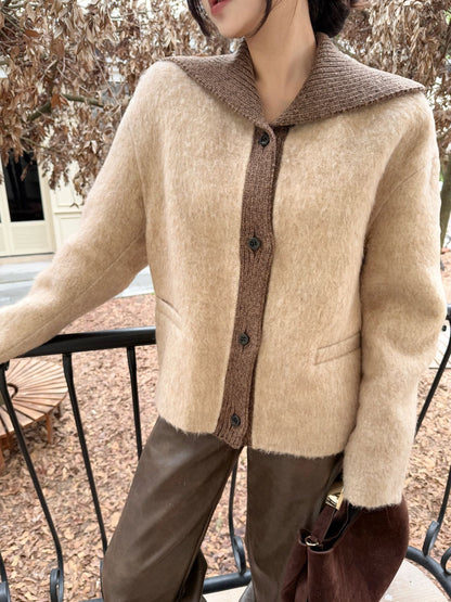 Loro NEW contrast woolen jacket