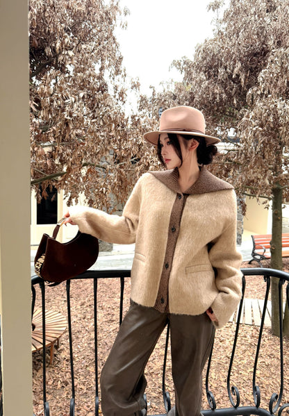 Loro NEW contrast woolen jacket