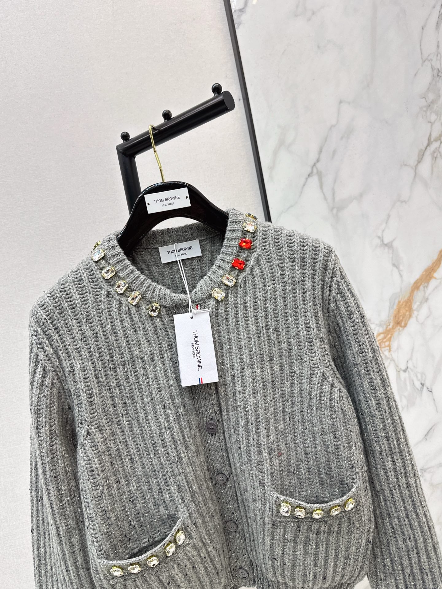 Thom NEW rhinestone knit cardigan