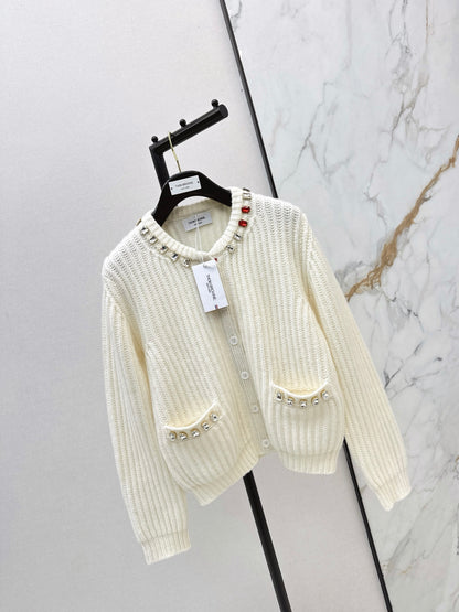 Thom NEW rhinestone knit cardigan