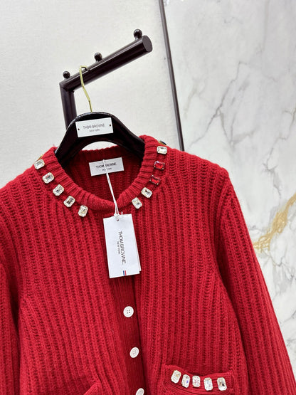 Thom NEW rhinestone knit cardigan