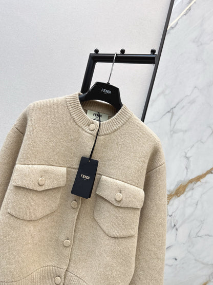 Fend NEW wool knit cardigan