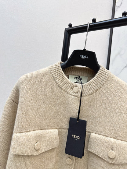 Fend NEW wool knit cardigan