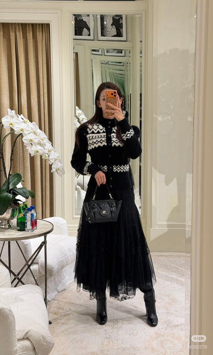 Ral NEW fair Isle knitted cardigan