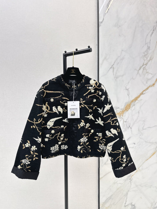 Chan NEW embroidered jacquard jacket