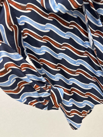 Guc NEW printed silk shirt