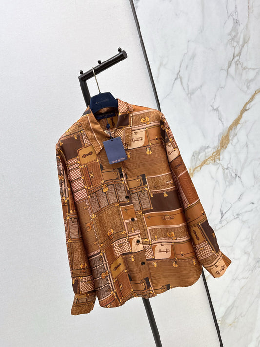 Louis NEW printed silk shirt