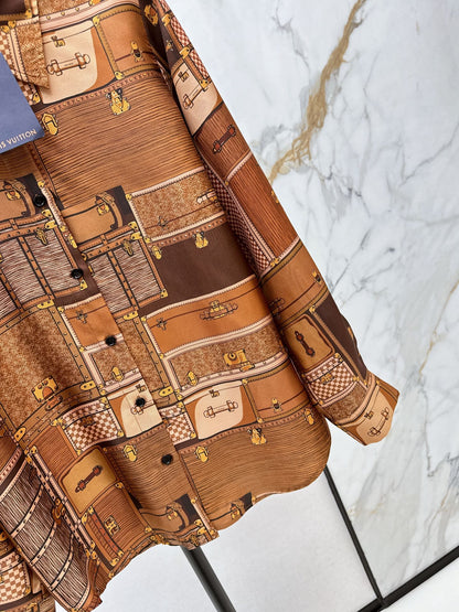 Louis NEW printed silk shirt