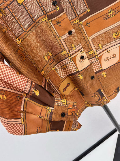 Louis NEW printed silk shirt