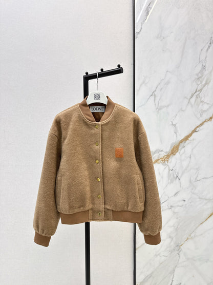 Loe NEW woolen baseball jacket