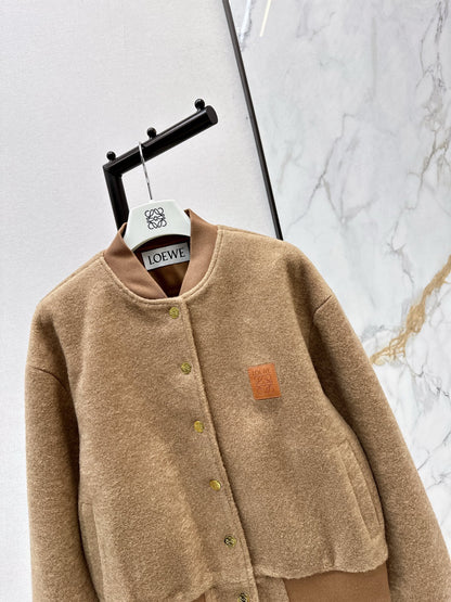 Loe NEW woolen baseball jacket
