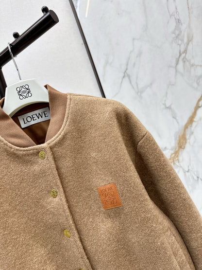 Loe NEW woolen baseball jacket