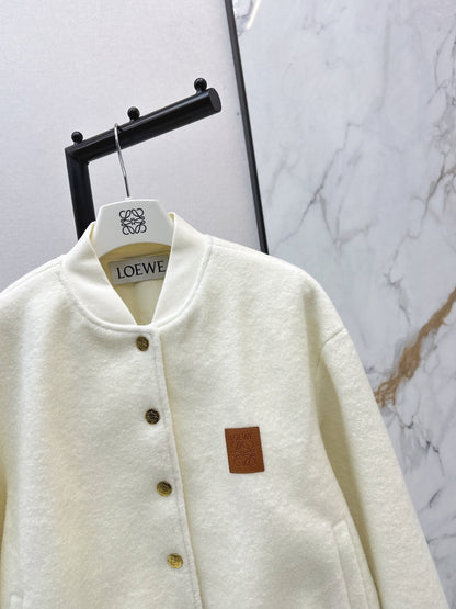 Loe NEW woolen baseball jacket