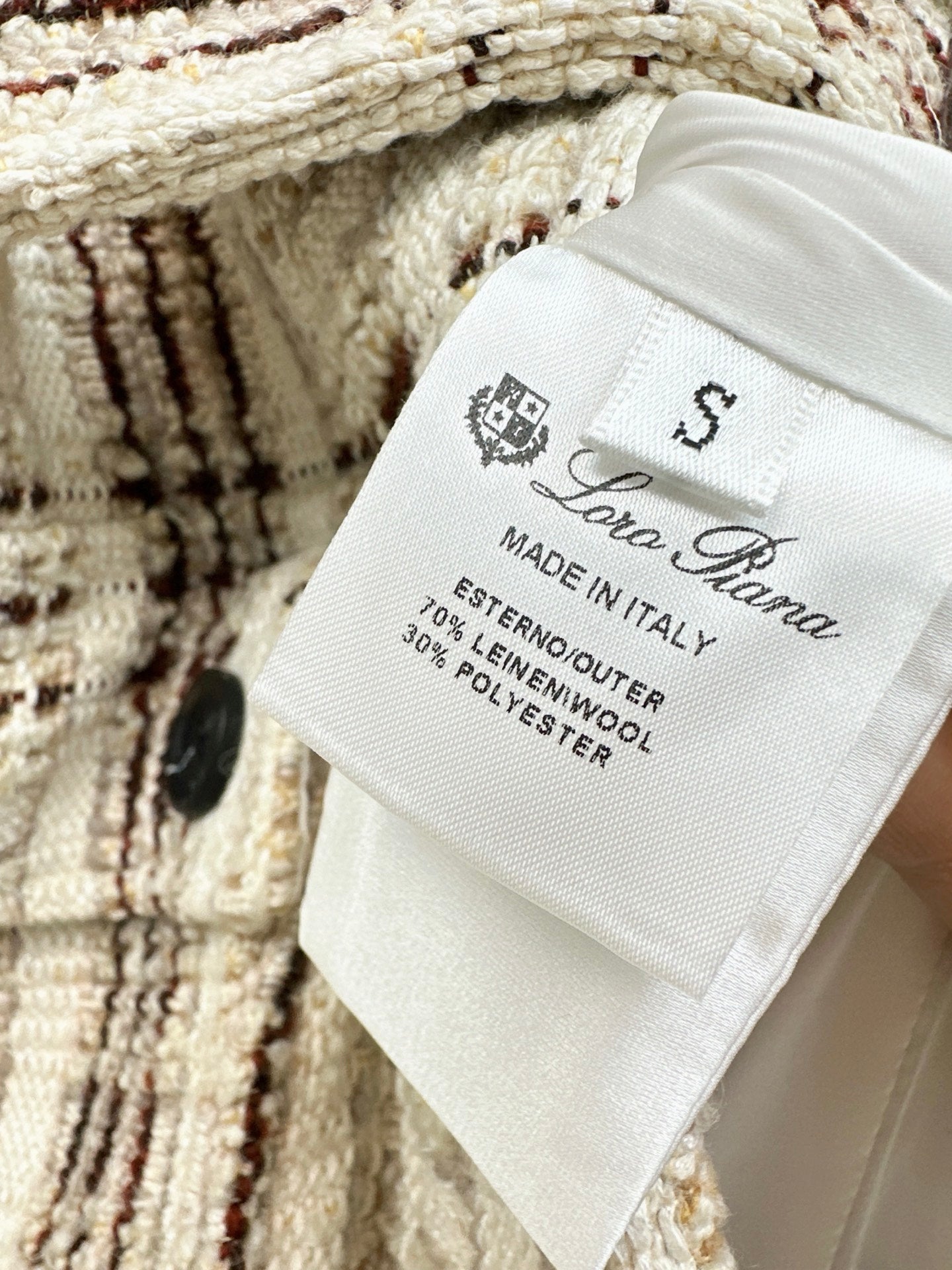 Loro NEW checked tweed skirt