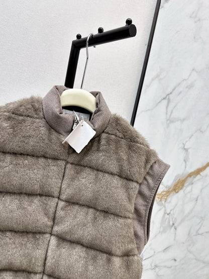 Brun NEW woolen  down vest