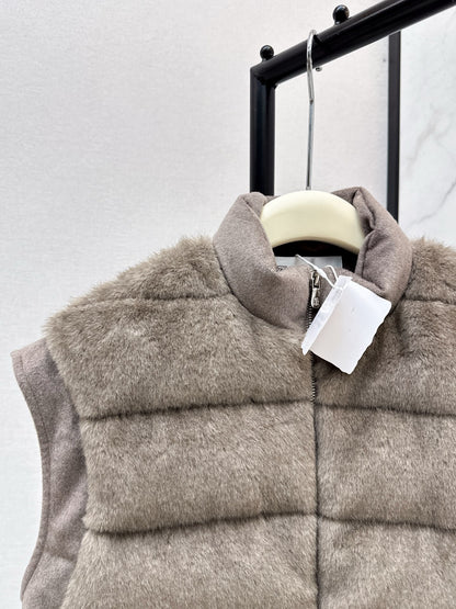 Brun NEW woolen  down vest