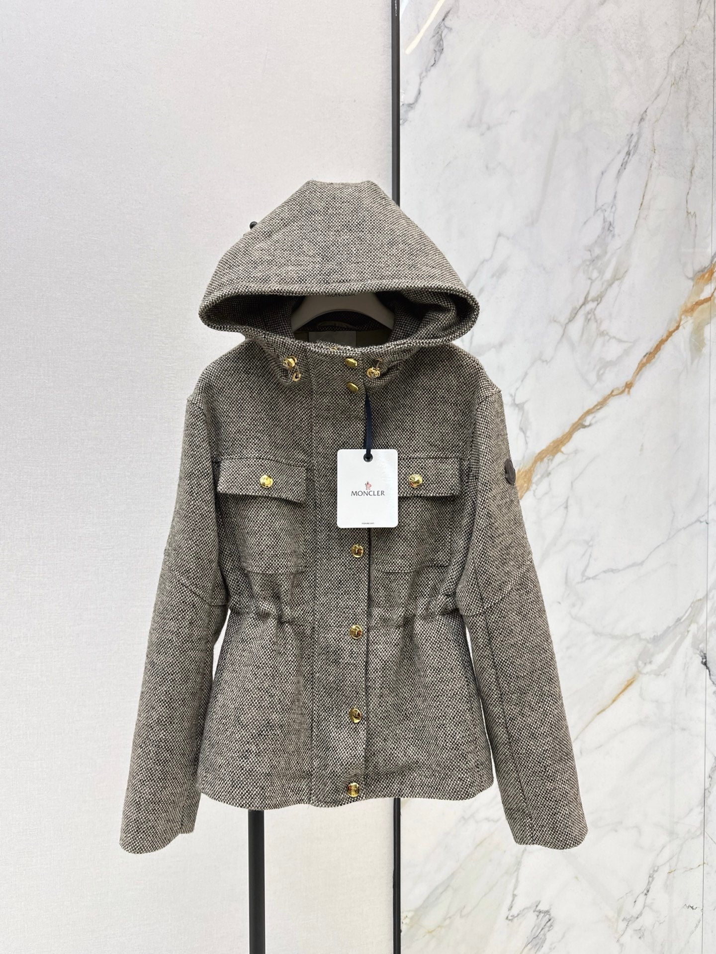 Monc NEW drawstring hooded jacket