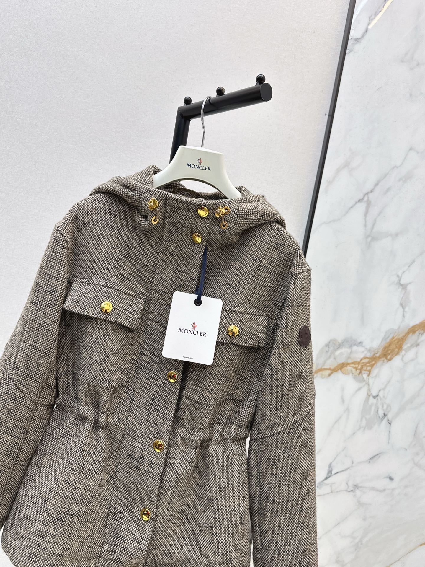 Monc NEW drawstring hooded jacket