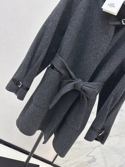 Herm NEW woolen belted overcoats