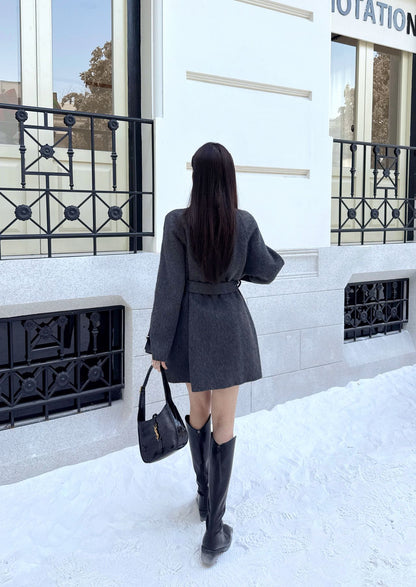 Herm NEW woolen belted overcoats