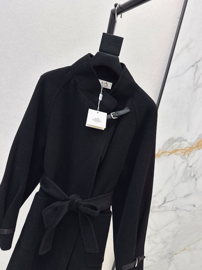 Herm NEW woolen belted overcoats