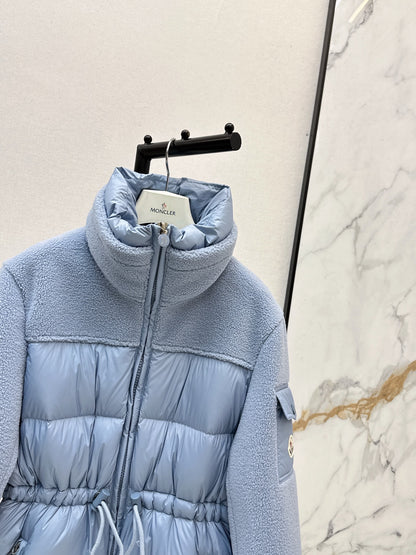 Monc NEW fleece-paneled down jacket