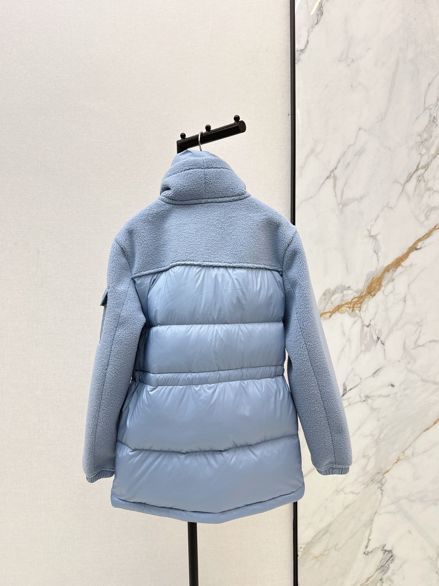Monc NEW fleece-paneled down jacket