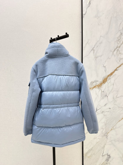 Monc NEW fleece-paneled down jacket