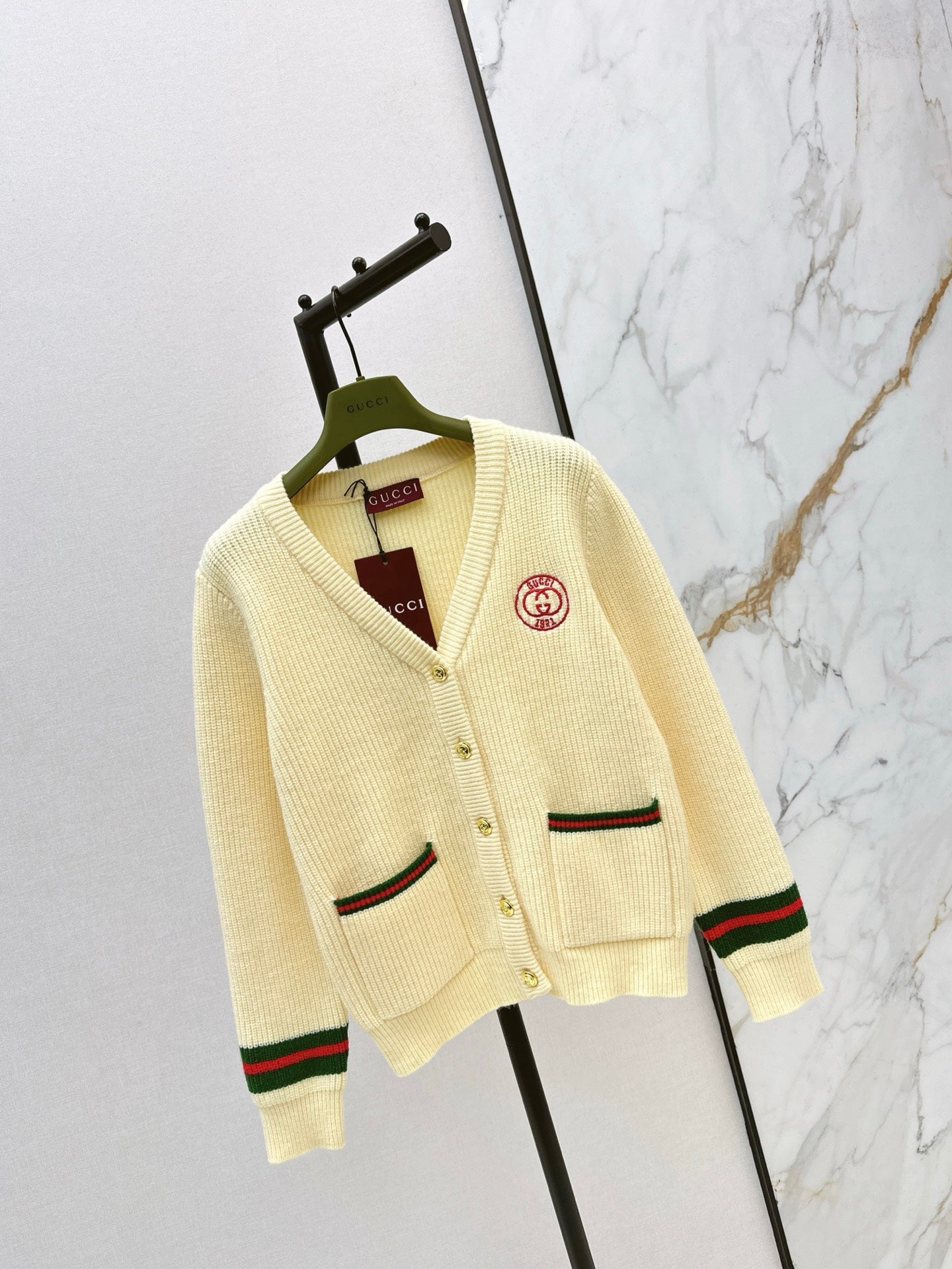 Guc NEW jacquard knit cardigan