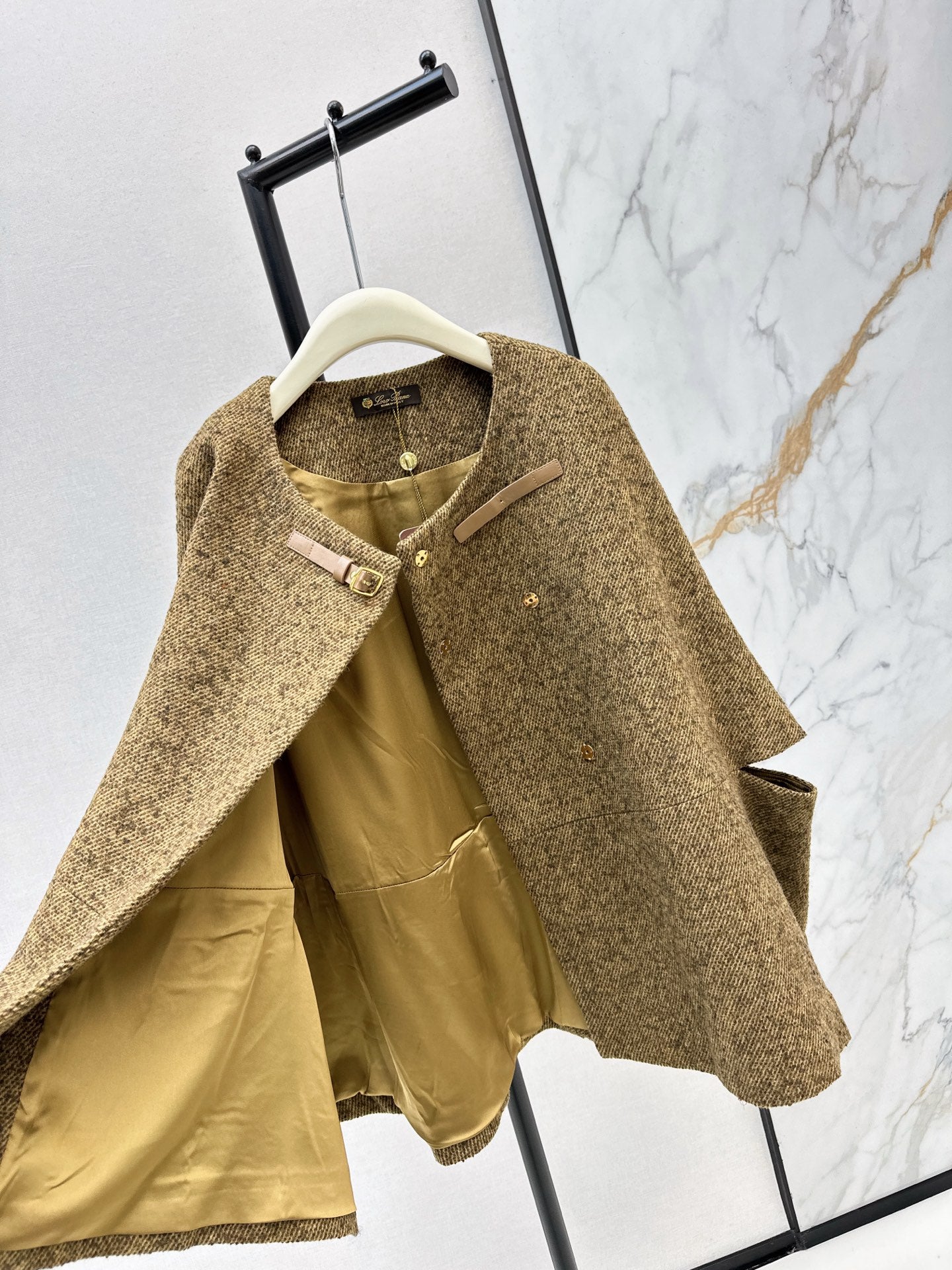 Loro NEW tweed cape coats