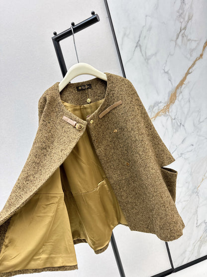 Loro NEW tweed cape coats