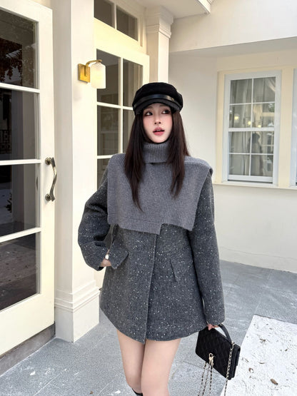 Max NEW wool jacket with shawl