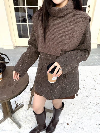 Max NEW wool jacket with shawl