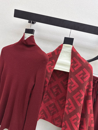 Fend NEW Knitted three-piece set