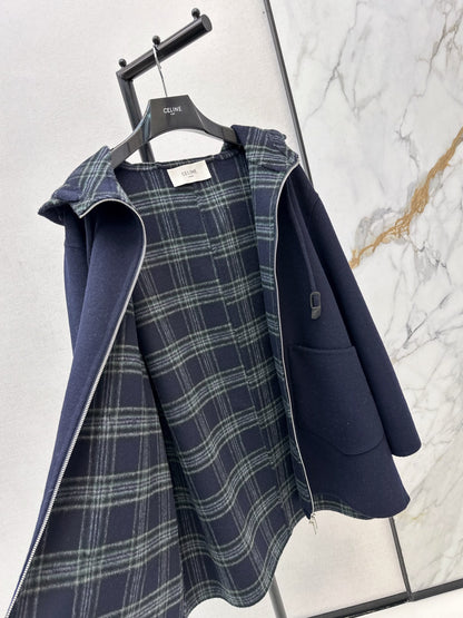 Ce1i NEW  hooded woolen iacket