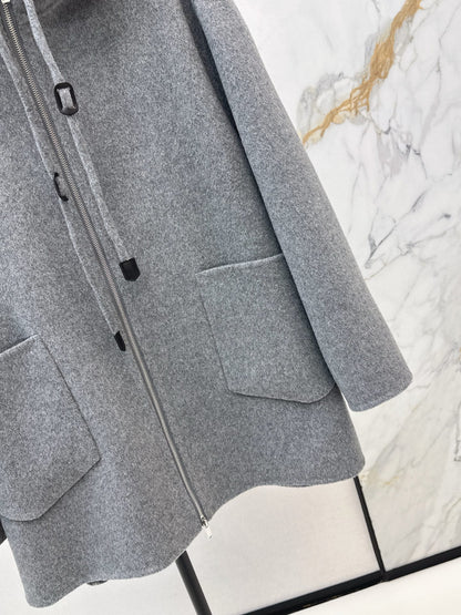 Ce1i NEW  hooded woolen iacket