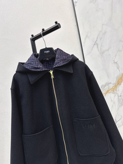 Fend NEW reversible hooded jacket