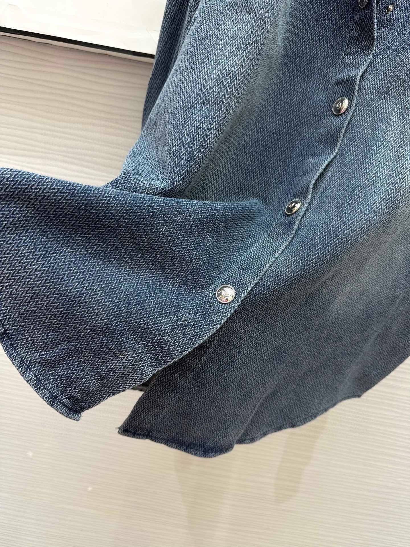 Chan NEW Rhinestone Denim Shirt