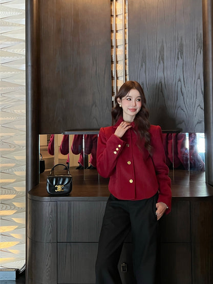 Ce1i NEW woolen vintage jacket