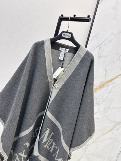 Max NEW Jacquard cape coat