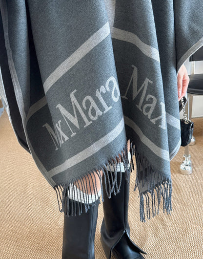 Max NEW Jacquard cape coat