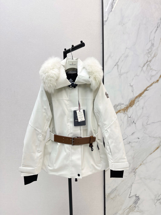 Monc NEW  belted ski down jacket